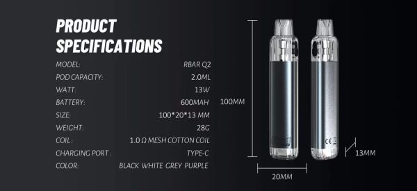 VAPEDIA FITPOD RBAR Q2