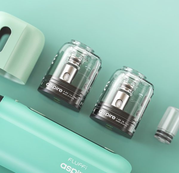 ASPIRE FLUFFI POD ASPIRE FLUFFI POD 酪梨寶寶 Aspire Fluffi 1500mAh 小煙 20w 蓬鬆主機 酪梨妹妹主機【小煙主機】0.6Ω 1.0Ω 歐姆 豆莢 空倉 vapedia.net
